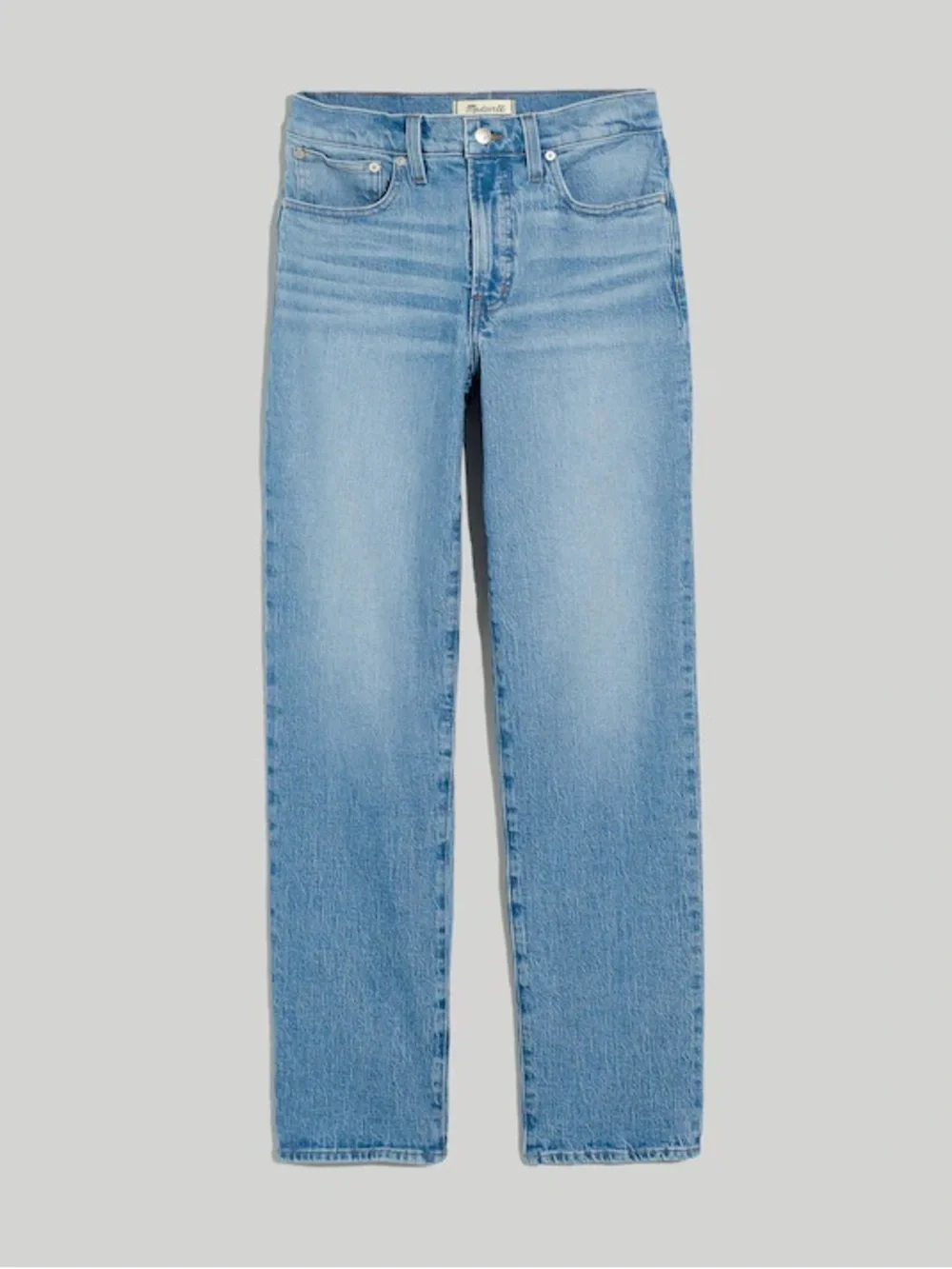 Madewell The Mid-Rise Perfect Vintage Jeans 33 16 plus straight leg medium wash - Picture 4 of 12